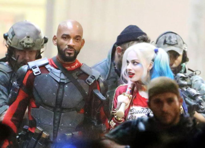 Tạo hình của Will Smith trong vai Deadshot và Margot Robbie vai Harley Quinn - Ảnh: DC Comics
