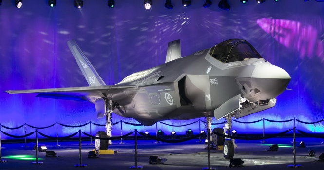 Một chiếc F-35A Lightning II do hãng Lockheed Martin sản xuất - Ảnh: AFP