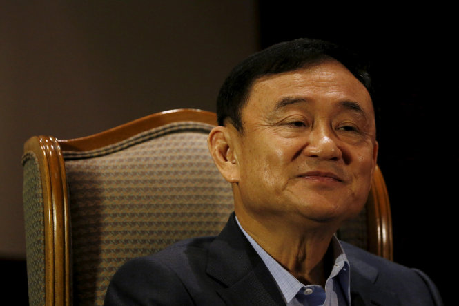 Cựu thủ tướng Thái Lan Thaksin Shinawatra hiện đang sống lưu vong - Ảnh: Reuters