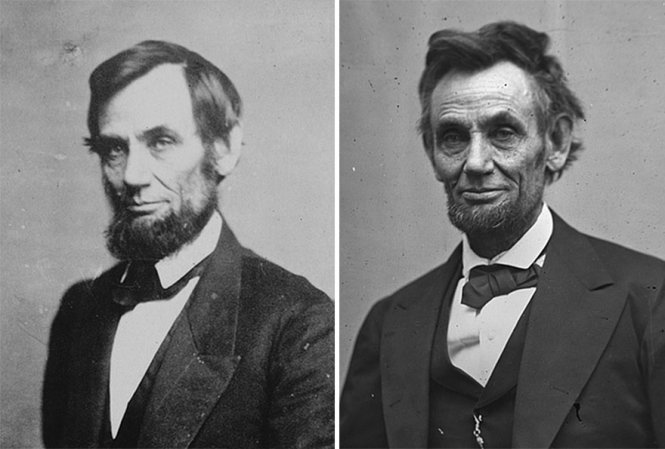 Tổng thống Abraham Lincoln năm 1861/1865 - Ảnh: Boredpanda