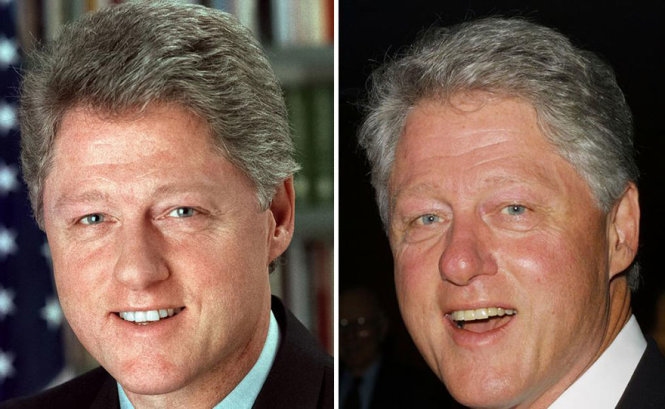 Tổng thống Bill Clinton năm 1993/2001 - Ảnh: Boredpanda