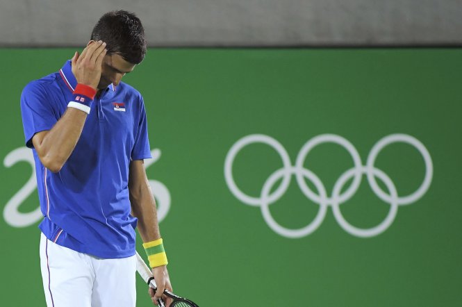 Djokovic gây thất vọng ở Olympic 2016. Ảnh: REUTERS
