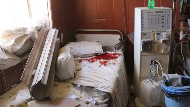 LHQ lên án việc tấn công các mục tiêu là bệnh viện và trung tâm y tế tại Syria - Ảnh: AFP