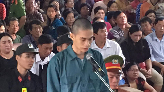 Bị cáo Nguyễn Bảo Vũ tại tòa - Ảnh: QUANG HƯNG