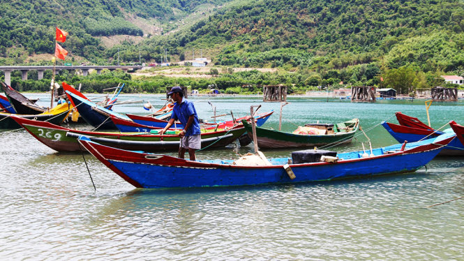 Do đầm Lăng Cô thông với biển, nên dù không đánh bắt ngoài biểnn thì các hộ ngư dân này vẫn bị ảnh hưởng do sự cố nước biển nhiễm độc - Ảnh: NHẬT LINH