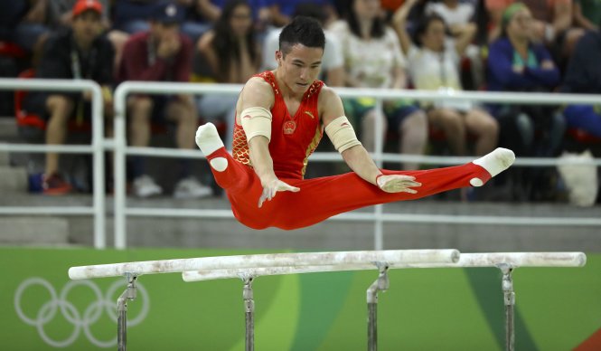 Biềm hi vọng lớn nhất của Trung Quốc ở môn TDDC Deng Shudi thi đấu không thành công tại Olympic 2016. Ảnh: REUTERS