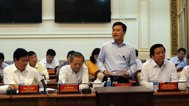 Ông Bùi Xuân Cường - Giám đốc Sở GTVT TP.HCM đề xuất các giải pháp kết nối giao thông các tỉnh trong vùng kinh tế trọng điểm phía Nam.