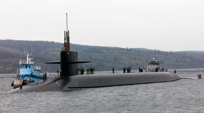 Tàu ngầm tên lửa đạn đạo USS Louisiana - Ảnh: WIKI