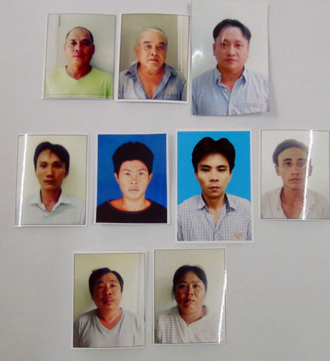 Một số đối tượng bị cơ quan điều tra bắt giữ sau loạt bài điều tra của báo Tuổi Trẻ - Ảnh Hoàng Lộc