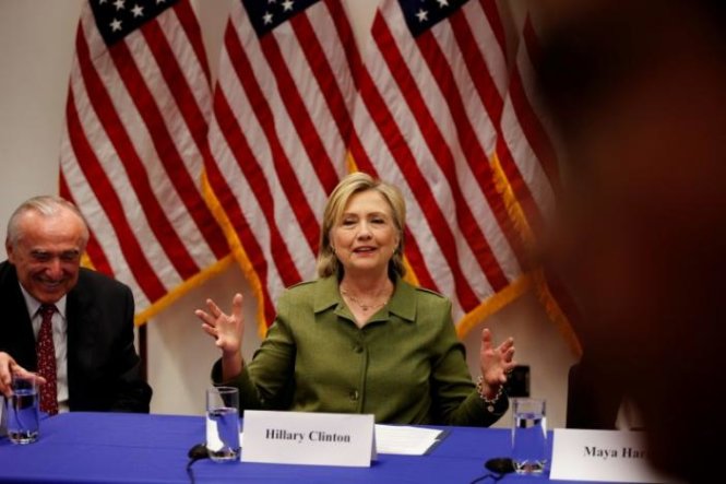 Ứng cử viên tổng thống đảng Dân chủ Hillary Clinton - Ảnh: Reuters