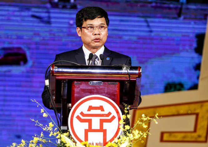 Ông Ngô Văn Quý, Phó Chủ tịch UBND thành phố Hà Nội phát biểu tại buổi lễ