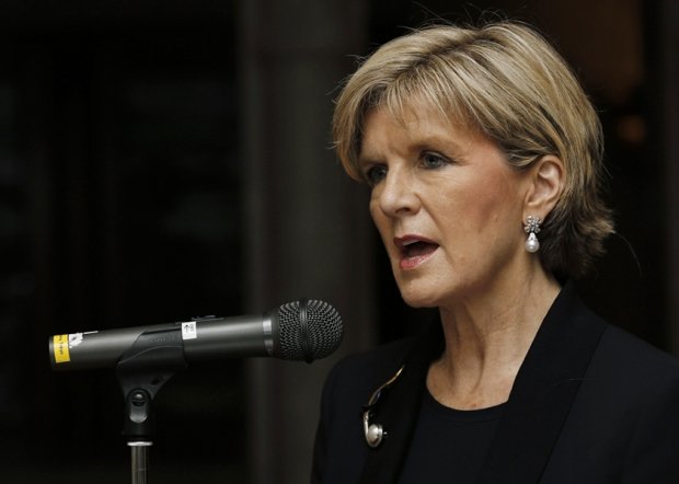 Ngoại trưởng Úc, bà Julie Bishop, thông báo con tin người Úc bị bắt cóc hồi tháng 4 tại Afghanistan đã được trả tự do - Ảnh: Reuters