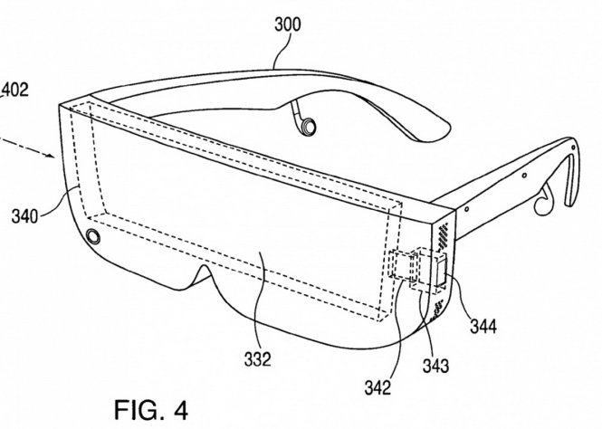 Thiết kế đăng ký bản quyền của Apple cho thiết bị thực tế ảo (VR) - Ảnh: UploadVR