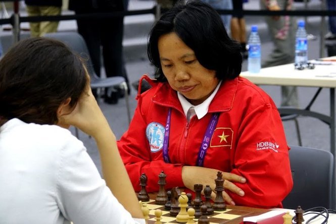 Thanh An trong trận thắng Murillo Amalia. Ảnh: Bakuchess