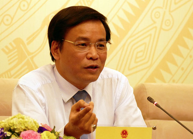 Tổng Thư ký Quốc hội Nguyễn Hạnh Phúc không tin có người dùng số tiền lớn như vậy để “chạy” vào Quốc hội - Ảnh: L.K