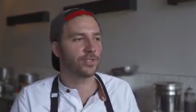 Đầu bếp Tyler Akin tại Philadelphia - Ảnh chụp từ video