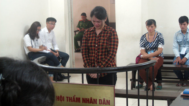 Bị cáo Nguyễn Thị Sự tại phiên tòa - Ảnh: T.T