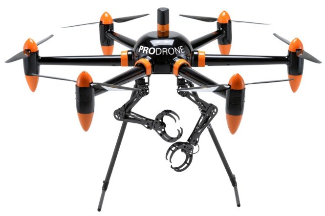 Drone với hai cánh tay robot của hãng Prodrone. - Nguồn: Prodrone
