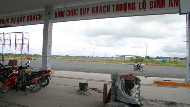 Trạm dừng nghỉ đầu tiên trên đường cao tốc TP.HCM – Trung Lương đặt tại Km 28 + 200, thuộc địa phận tỉnh Long An - Ảnh: Mậu Trường