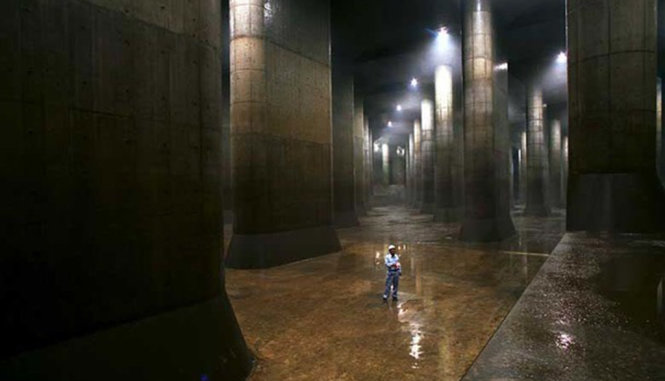 Bồn chứa khổng lồ của dự án G-Can - Ảnh: insidejapan