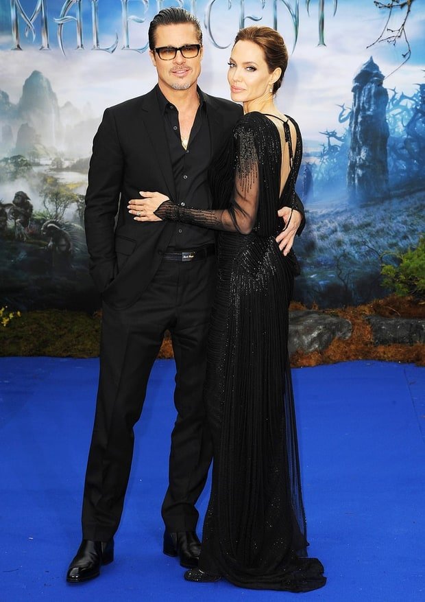 Brad Pitt và Angelina Jolie trong hoạt động quảng bá phim của hãng Disney Maleficent ở London (Anh) ngày 8-5-2014 - Ảnh: Getty