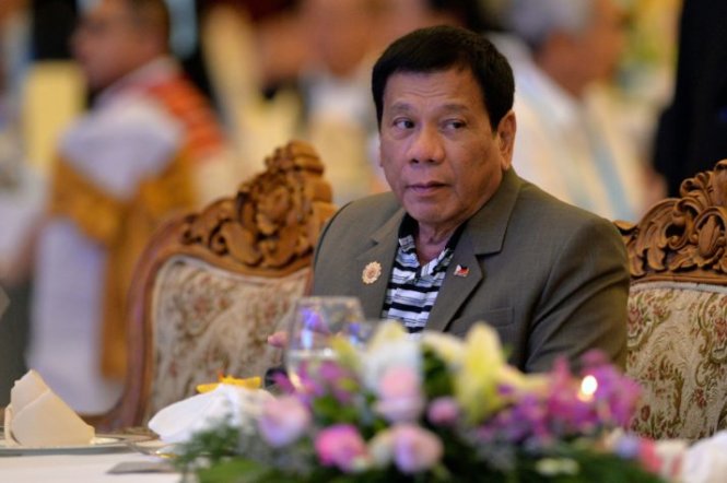 Tổng thống Philippines Rodrigo Duterte - Ảnh: Ye Aung Thu/AFP