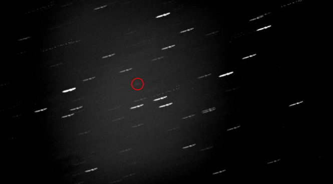 Hình ảnh ngôi sao chổi mất tích được các nhà thiên văn học Nga phát hiện - Ảnh: SLOOH