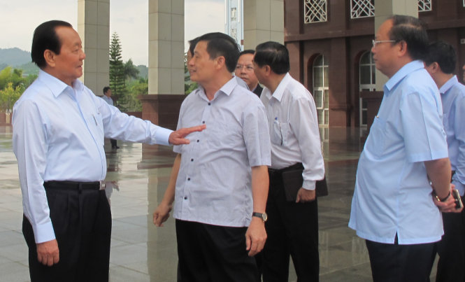 Đoàn công tác thăm và làm việc với Thường trực Tỉnh ủy Lai Châu - Ảnh: Thanh Bình