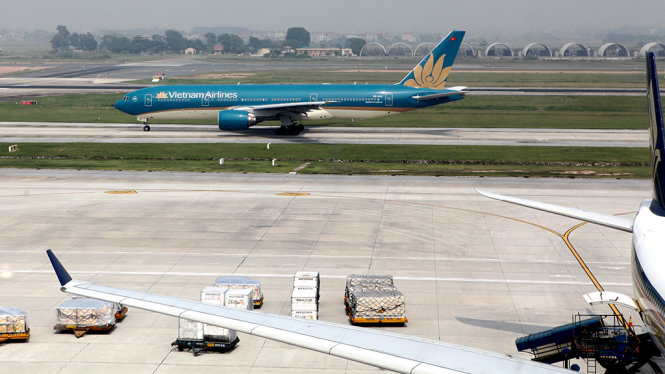 Máy bay Boeing 787-9 được đánh giá là siêu máy bay thế hệ mới trong  đội bay của Vietnam Airlines - Ảnh: TUẤN PHÙNG