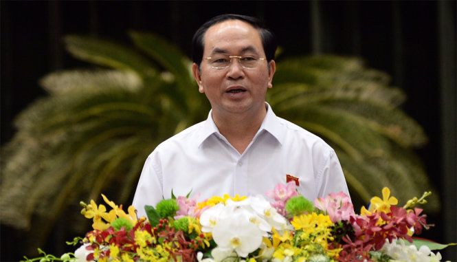 Chủ tịch nước Trần Đại Quang - Ảnh: Tự Trung