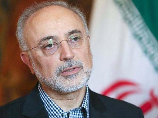 Phó tổng thống Iran kiêm giám đốc Cơ quan năng lượng nguyên tử Iran, ông Ali Akbar Salehi tại Brussels, Bỉ - Ảnh: EPA