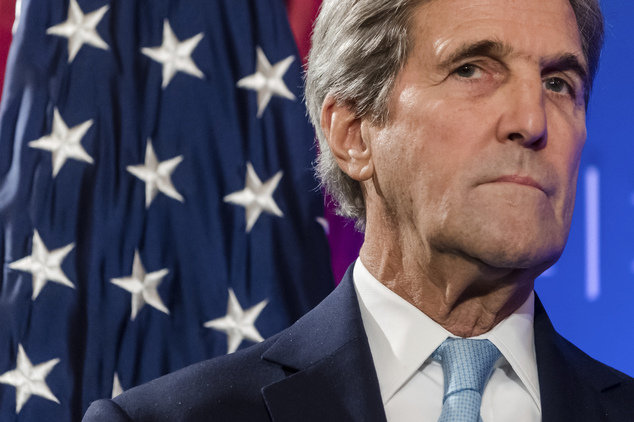 Ngoại trưởng Mỹ John Kerry cho rằng cần phải điều tra về những tội ác chiến tranh của Nga và Syria gây ra tại thành phố Aleppo của Syria - Ảnh: AP