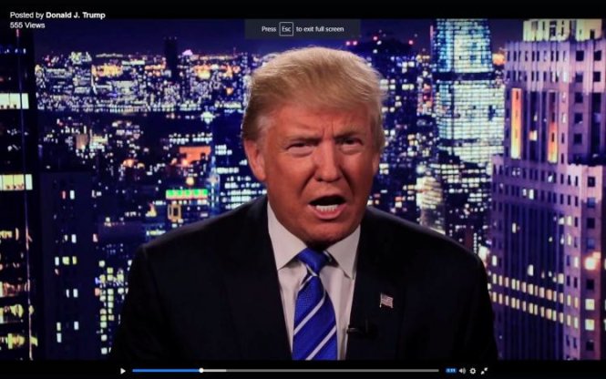 Ông Donald Trump xin lỗi trong một đoạn video đăng tải trên truyền thông xã hội vì những bình luận tục tĩu về phụ nữ - Ảnh: Reuters