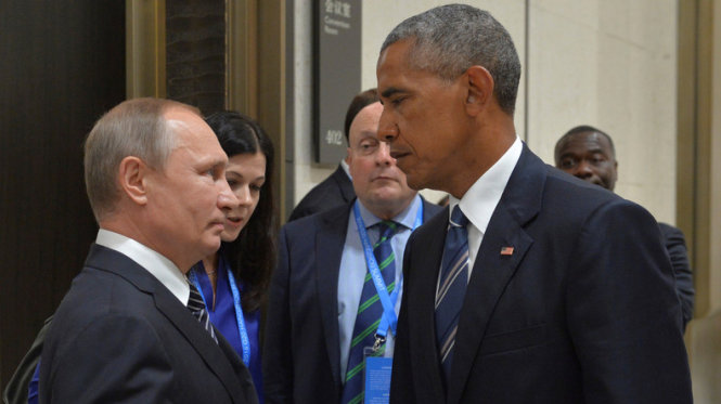 Hai nhà lãnh đạo Nga và Mỹ trong một lần gặp gỡ - Ảnh: Reuters