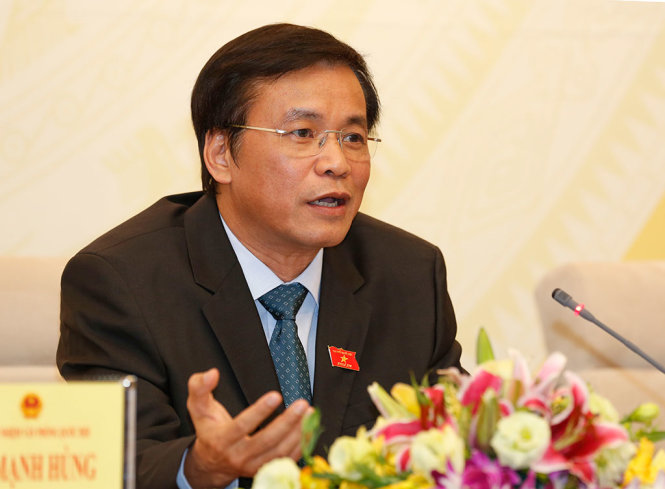 Tổng thư ký Quốc hội Nguyễn Hạnh Phúc - Ảnh: VIỆT DŨNG