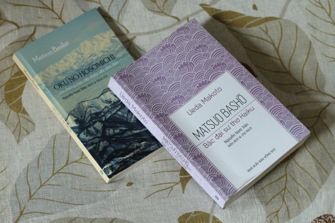 Hai tập sách mới về thi hào Basho do Thiện Tri Thức và NXB Hồng Đức ấn hành - Ảnh: N.V.N.