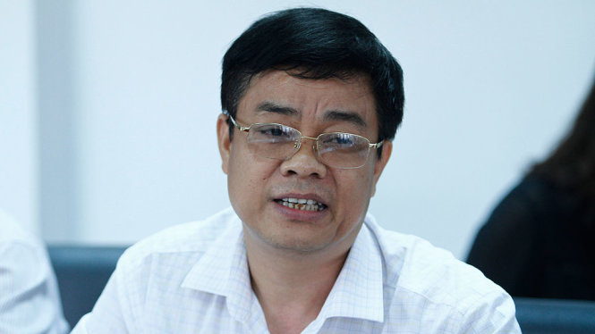 Ông Trần Văn Chuyên- Phó trưởng phòng Kế hoạch vật tư công ty Cp Supe phốt phát và Hóa chất Lâm Thao - Ảnh: NAM TRẦN