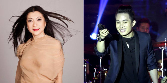 Nhạc sĩ Pamela Tan và ca sĩ Tùng Dương - Ảnh: Todayonline, GIA TIẾN
