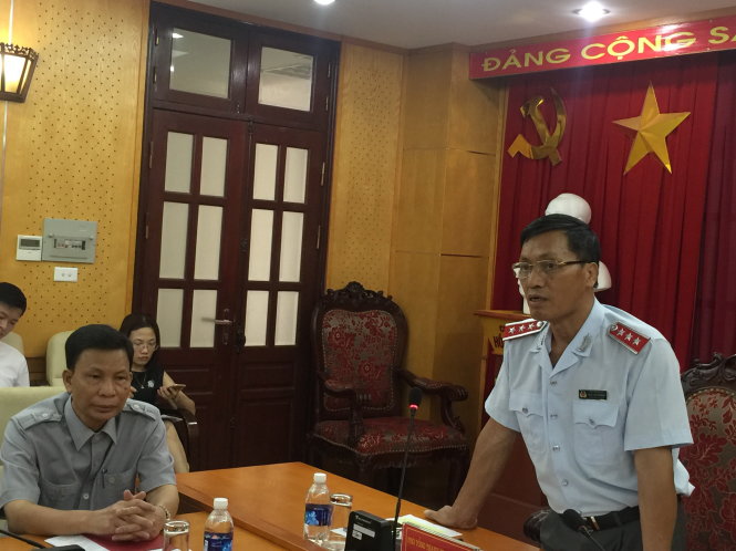 Ông Ngô Văn Khánh, phó tổng Thanh tra Chính phủ, trả lời tại cuộc họp báo ngày 27-10 - Ảnh: T.HOÀNG