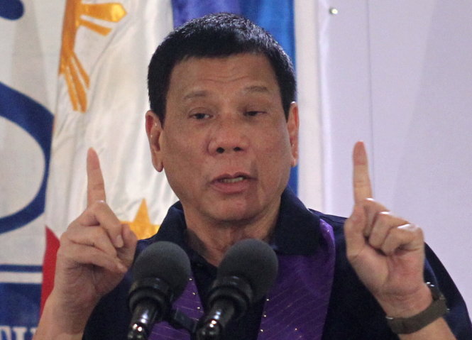 Tổng thống Duterte - Ảnh: Reuters