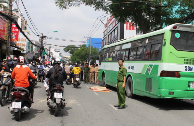 Hiện trường nơi xảy ra vụ tai nạn - Ảnh: P.K