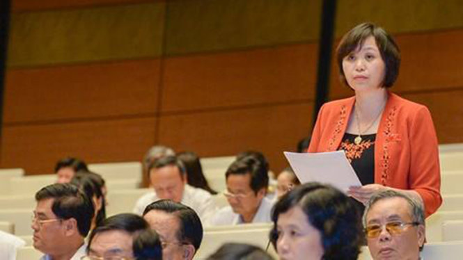 Phó chủ tịch Hội đồng dân tộc Cao Thị Xuân cho rằng nếu các vùng đồng bào dân tộc không được đầu tư tương xứng thì đất nước không thể đạt được mục tiêu phát triển bền vững - Ảnh: Cổng TTQH