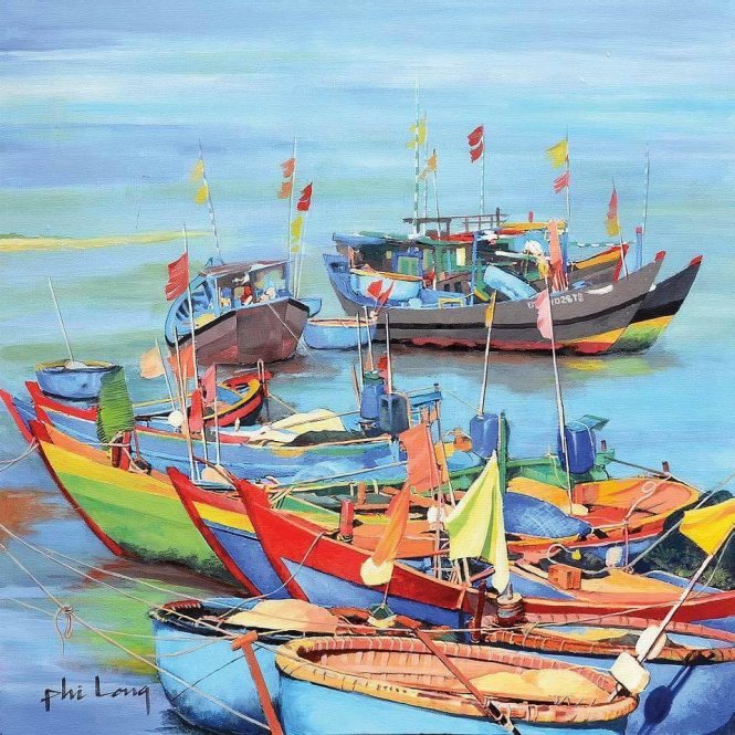 Ngày mới Lộc An - họa sĩ Nguyễn Phi Long