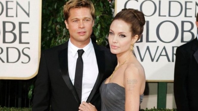 Trong bức ảnh tư liệu này, Brad Pitt và Jolie tham dự lễ trao giải Quả cầu vàng lần thứ 64 tại Beverly Hills, California - Ảnh: AP
