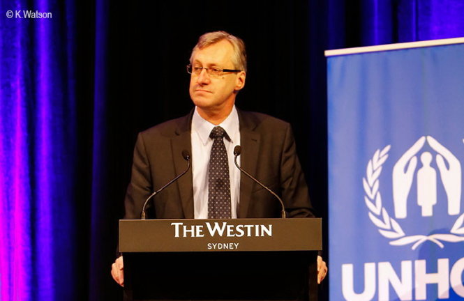 Đại diện Cao ủy Liên Hiệp Quốc về người tị nạn (UNHCR) tại châu Đại dương Thomas Albrecht - Ảnh: UNHCR