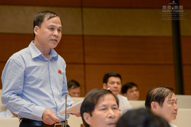 Phó bí thư thường trực, trưởng đoàn ĐBQH Ninh Thuận Nguyễn Bắc Việt - Ảnh: trung tâm báo chí Quốc hội