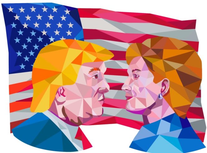 Ông Donald Trump và bà Hillary Clinton - Ảnh: Venturebeat/ Shutterstock