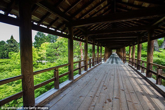 Cầu Tsutenkyo - một trong hai nơi ngắm cảnh chính ở khu vực đền Tofukuji - Ảnh: GETTY