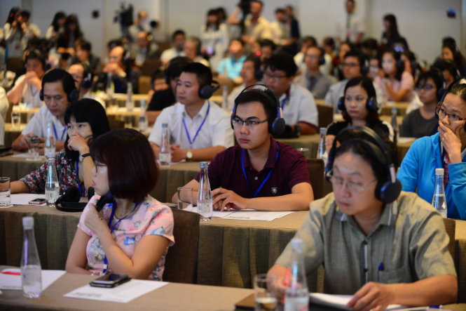 Quang cảnh hội thảo hợp tác giáo dục Việt Nam – Nhật Bản 2016 chiều 18-11 - Ảnh: QUANG ĐỊNH