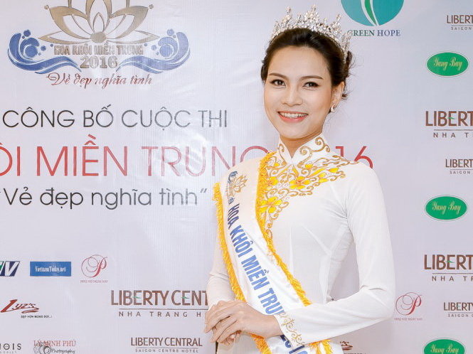 Người đep gống Quảng Trị - Thái Cung Thương được chọn là đại sứ của cuộc thi Hoa khôi miền Trung 2016